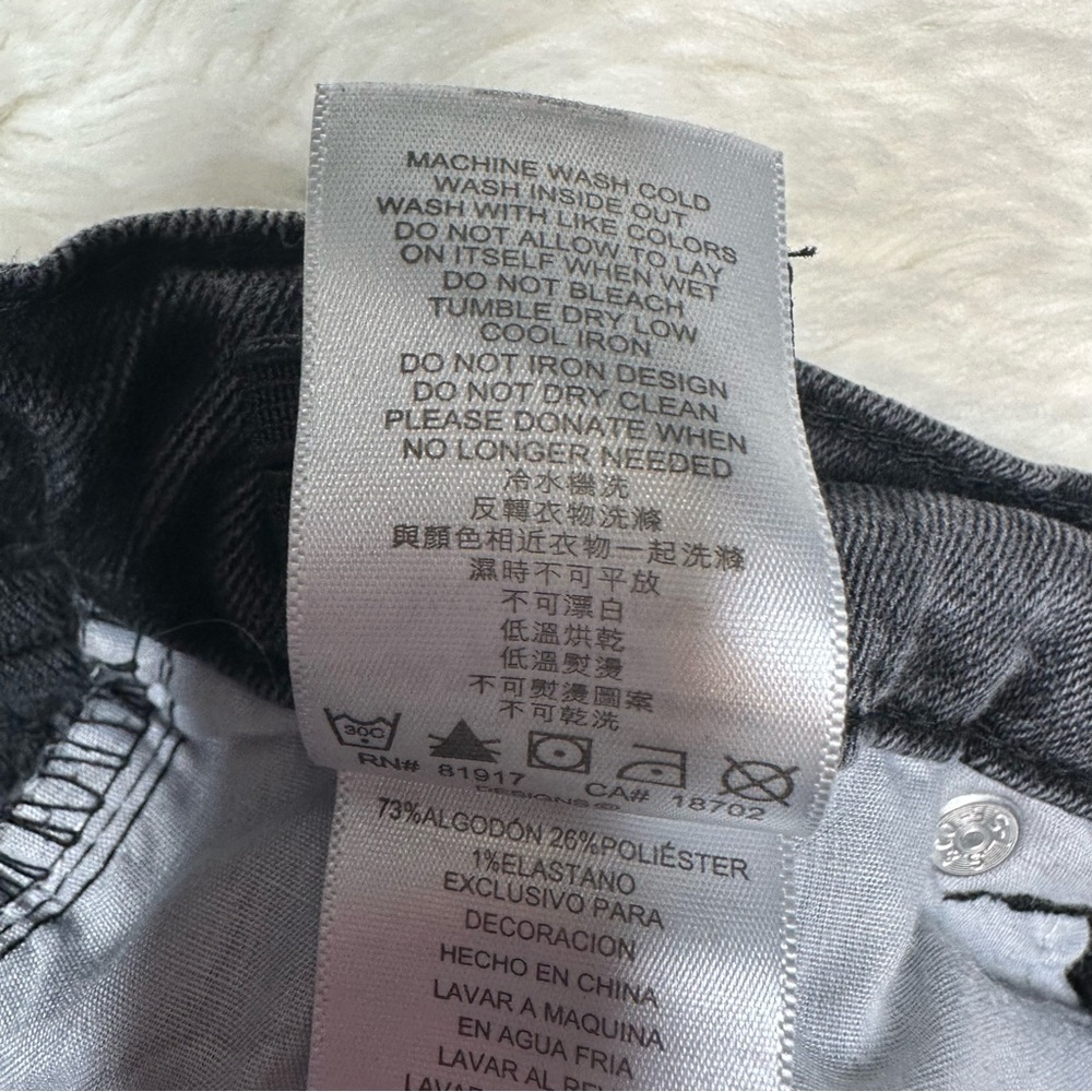 Levi’s Jeans Black Size 7 - Picture 8 of 16